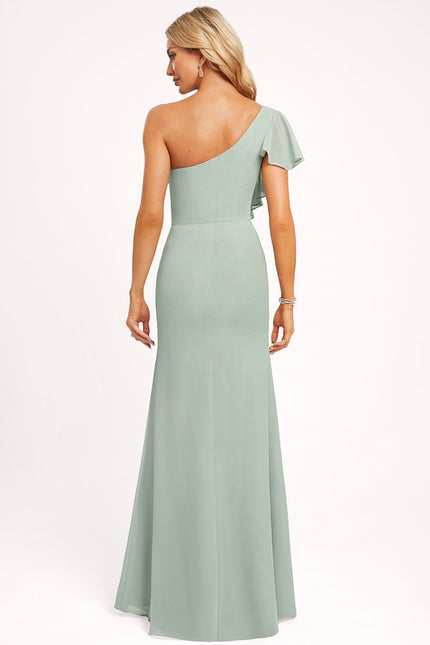 Robe Cérémonie Asymétrique Fluide - gallery 2