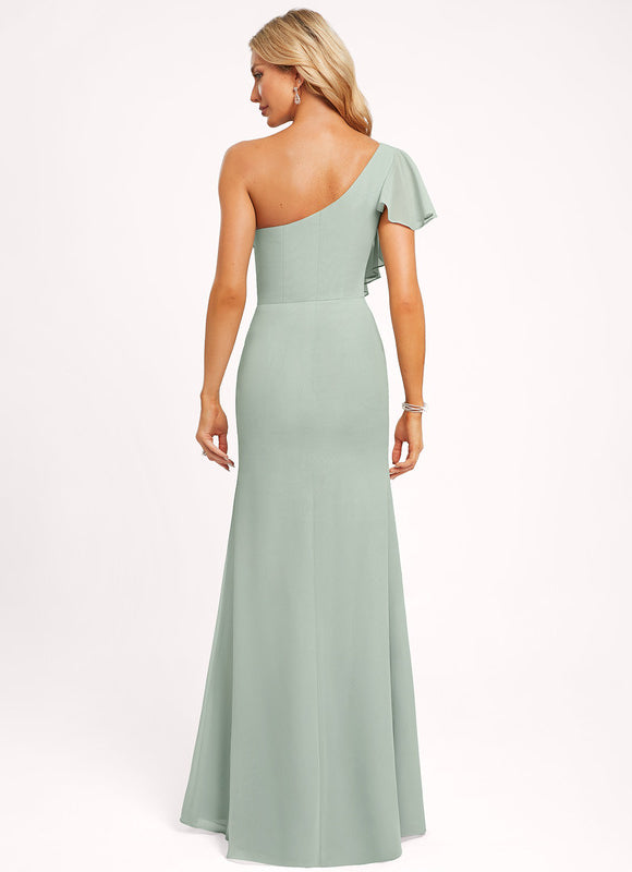 Robe Cérémonie Asymétrique Fluide - gallery 2