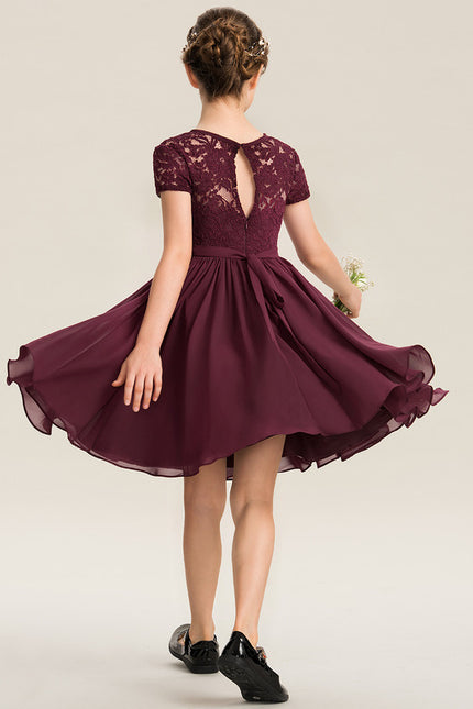 Robe Cérémonie Élégance Velours Aubergine - gallery 3