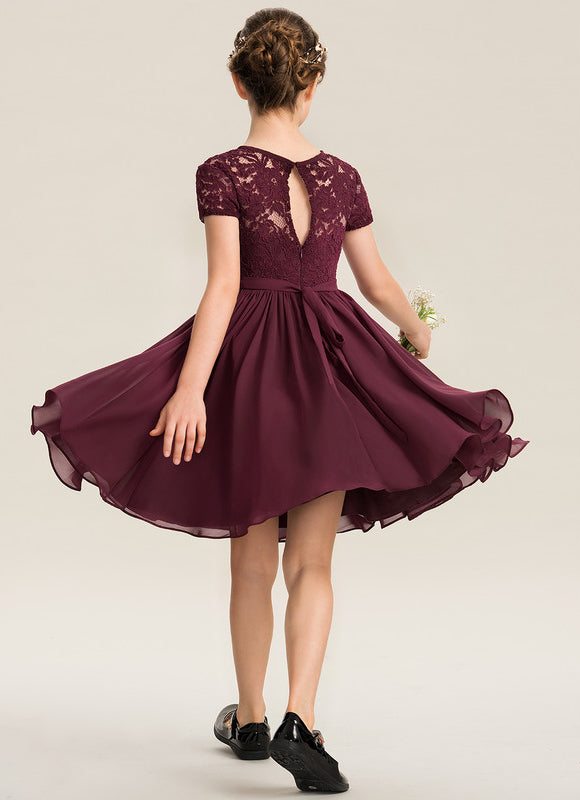 Robe Cérémonie Élégance Velours Aubergine - gallery 3