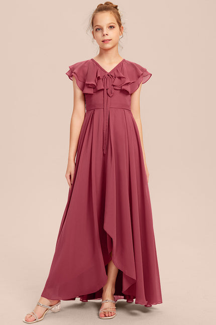 Robe Cérémonie Demoiselle Dhonneur Beige - gallery 5