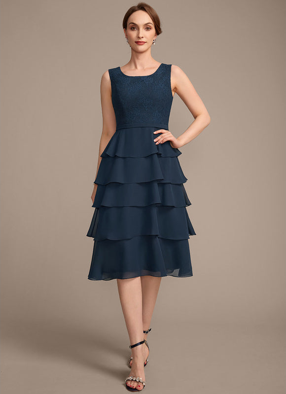 Robe Ceremonie Grande Taille Bleu Marine - gallery 7