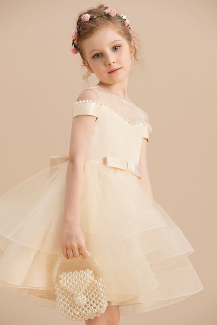 Robe Cérémonie Tulle Crème - gallery 4