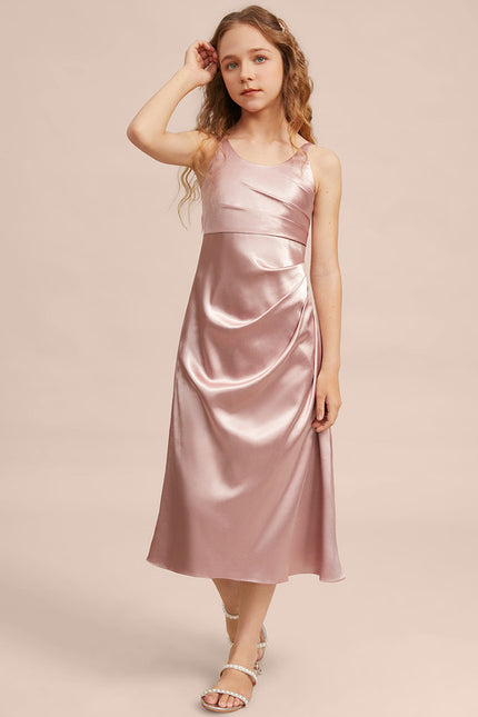 Robe Cérémonie Satinée Junior - gallery 1