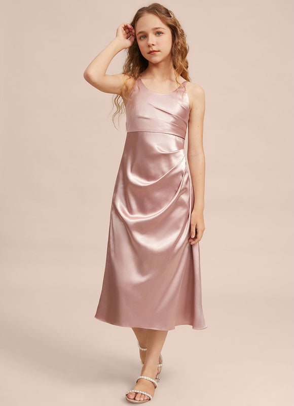 Robe Cérémonie Satinée Junior - gallery 1