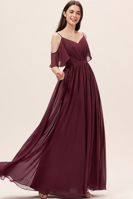 Robe Cérémonie Longue Volants Rose - gallery 1