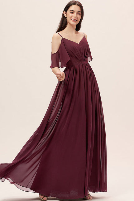 Robe Cérémonie Longue Volants Rose - gallery 1
