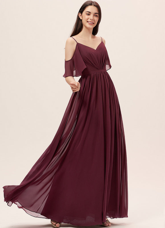 Robe Cérémonie Longue Volants Rose - gallery 1