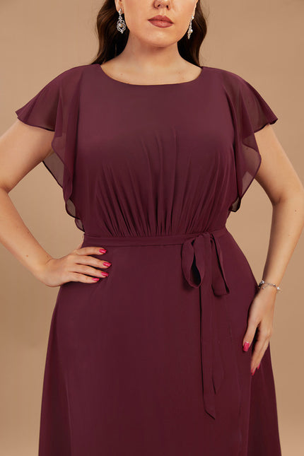 Robe Cérémonie Col Rond Volantée - gallery 8