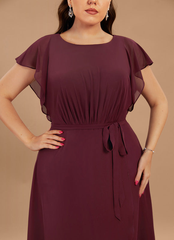 Robe Cérémonie Col Rond Volantée - gallery 8