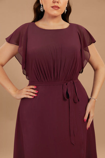 Robe Cérémonie Col Rond Volantée - gallery 8