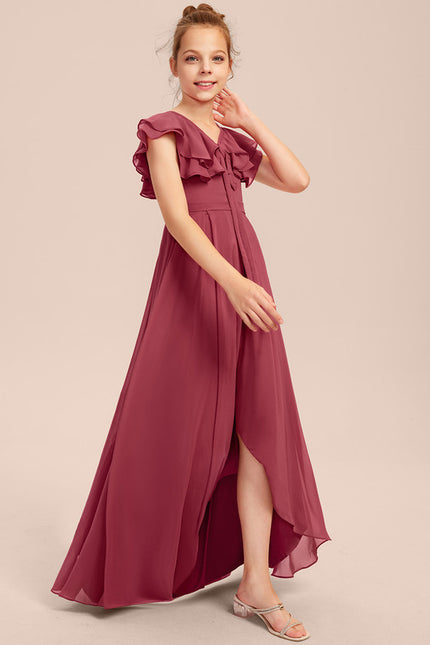 Robe Cérémonie Demoiselle Dhonneur Beige - gallery 7