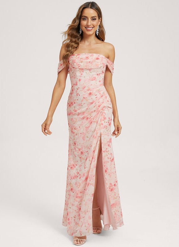Robe Cérémonie Élégante À Décolleté