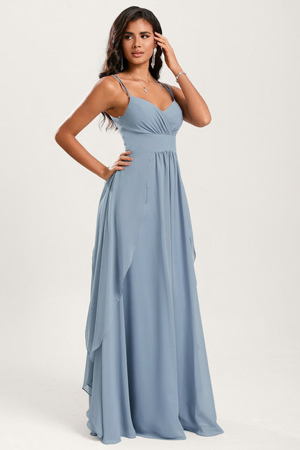 Robe Cérémonie Longue Volants Rose - gallery 1