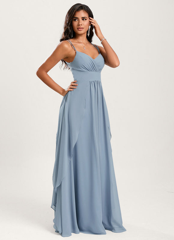 Robe Cérémonie Longue Volants Rose - gallery 1