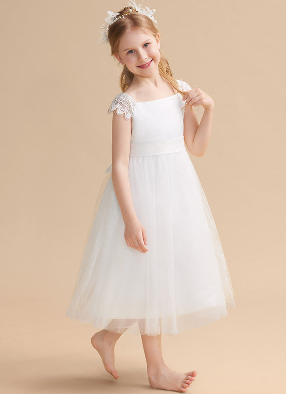 Robe Cérémonie Satin Tulle Chic - gallery 4