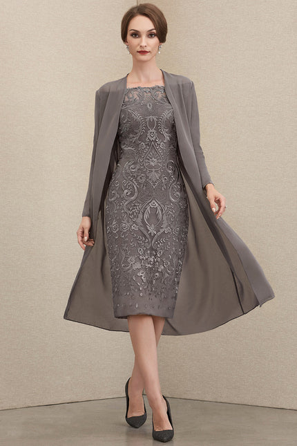 Robe Cérémonie Gala Chic Argenté - gallery 2