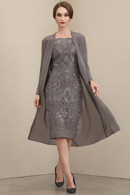 Robe Cérémonie Gala Chic Argenté - gallery 2