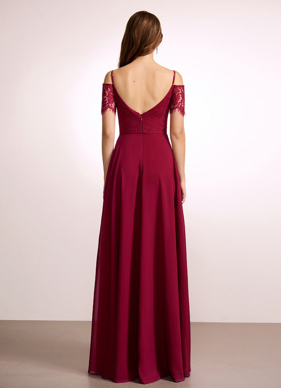 Robe Cérémonie Longue Rose Élégante - gallery 4