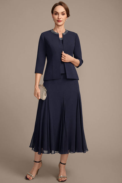 Robe Cérémonie Ensemble Chic Marine
