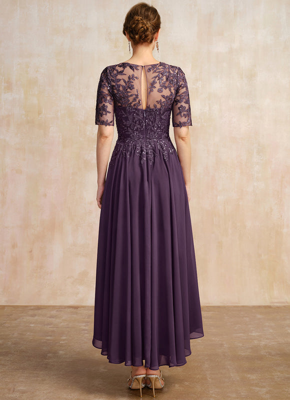 Robe Cérémonie En Dentelle Marine - gallery 6