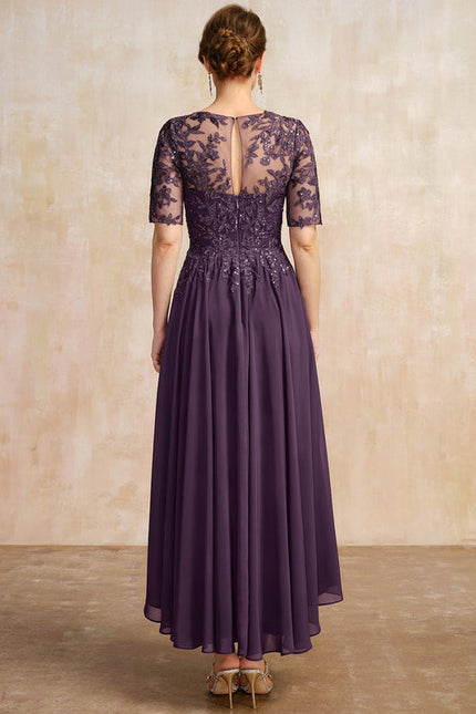 Robe Cérémonie En Dentelle Marine - gallery 6