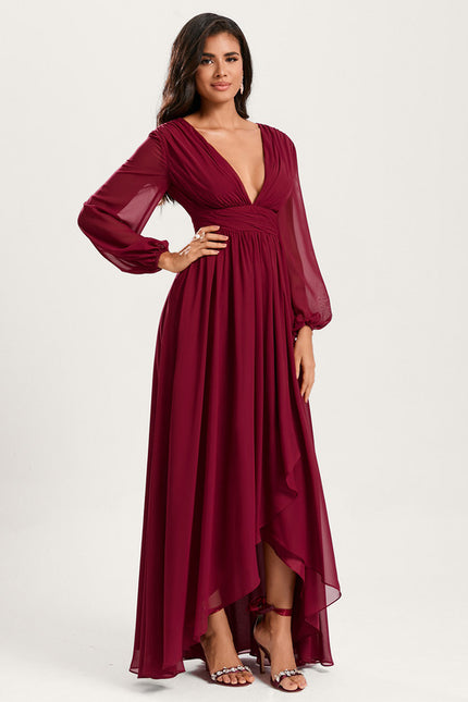 Robe Cérémonie Fluide Marine Élégante - gallery 4