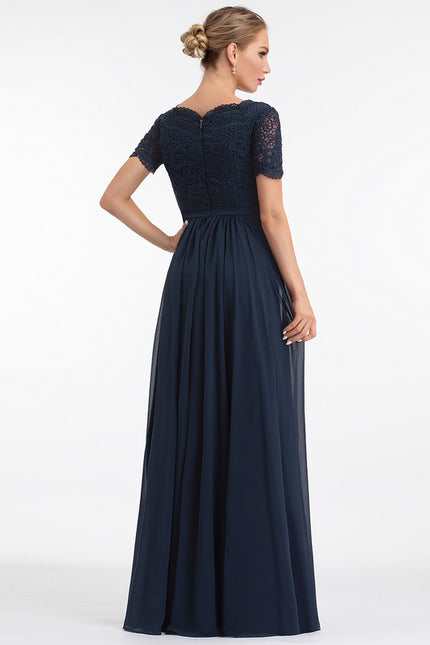Robe Cérémonie Longue Rose Élégante - gallery 2
