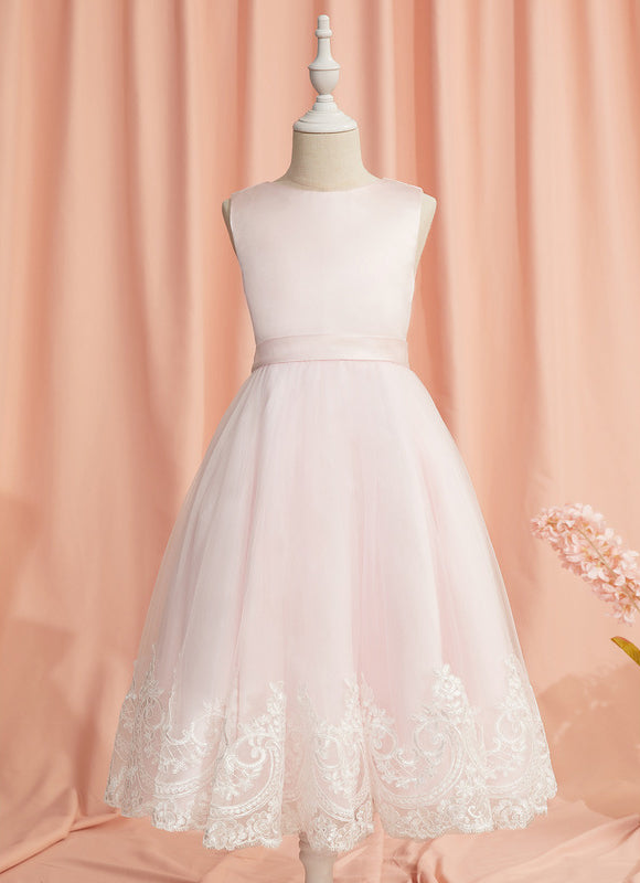 Robe Cérémonie Satinée Écrue