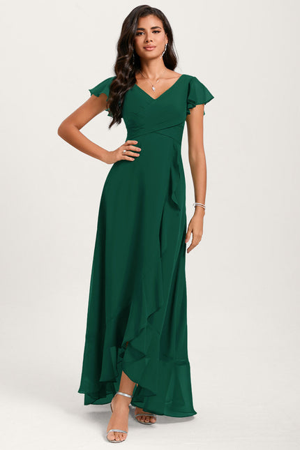 Robe Cérémonie Fluide Marine Élégante