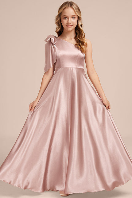 Robe Cérémonie Satin Rose Chic - gallery 4