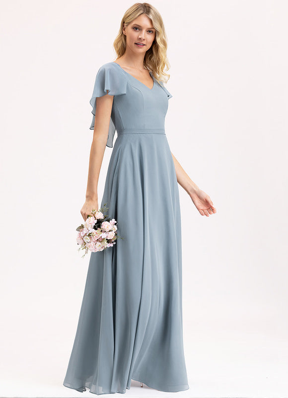 Robe Cérémonie Longue Volants Rose - gallery 2