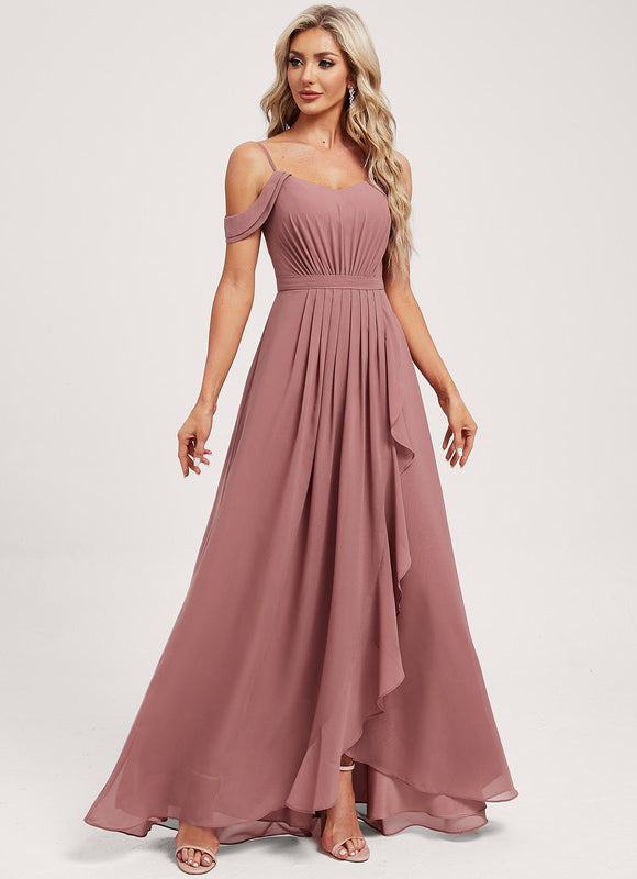 Robe Cérémonie Mousseline Rose - gallery 1