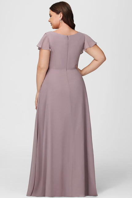 Robe Cérémonie Longue Volants Rose - gallery 5