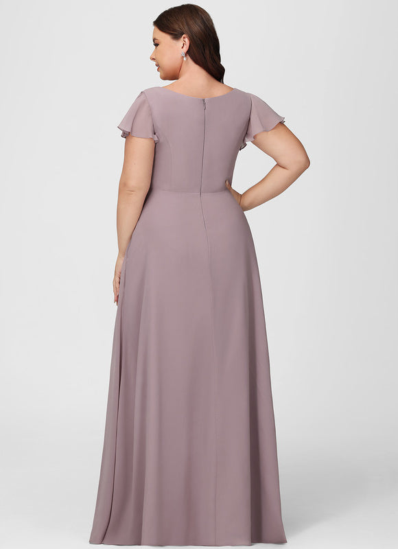 Robe Cérémonie Longue Volants Rose - gallery 5