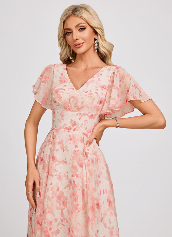 Robe Cérémonie Fluide Marine Élégante - gallery 4