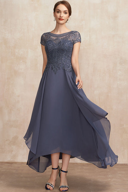 Robe Cérémonie En Dentelle Marine