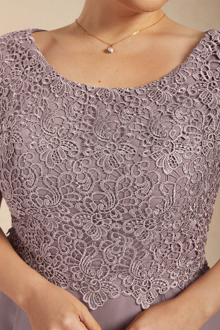 Robe Cérémonie Mousseline Lavande - gallery 7