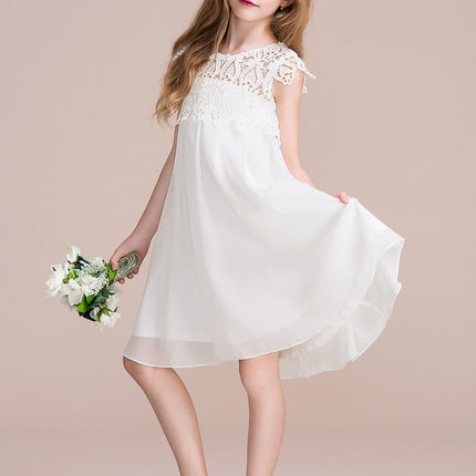 Robe Cérémonie Flottante Blanche