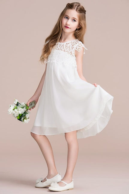 Robe Cérémonie Flottante Blanche