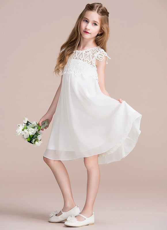 Robe Cérémonie Flottante Blanche