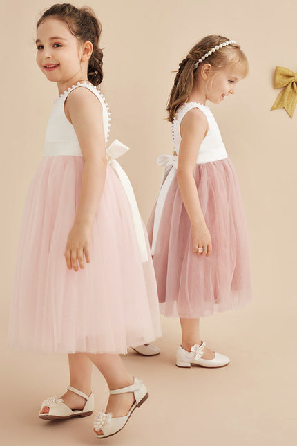 Robe Cérémonie Fille Tulle Satin - gallery 6