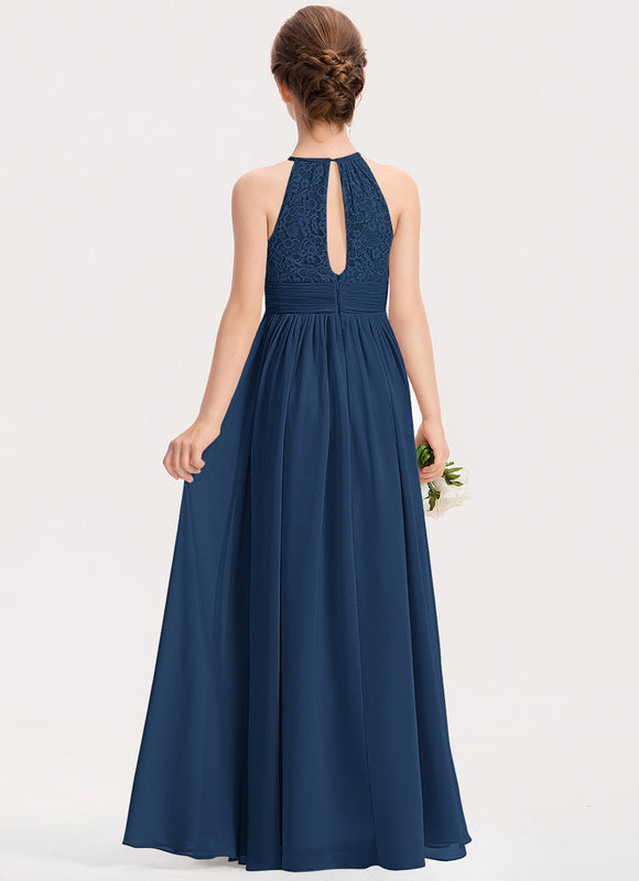 Robe Cérémonie Longue Rose Douce - gallery 1