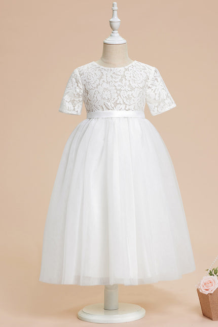 Robe Cérémonie Enfant Tulle Dentelle