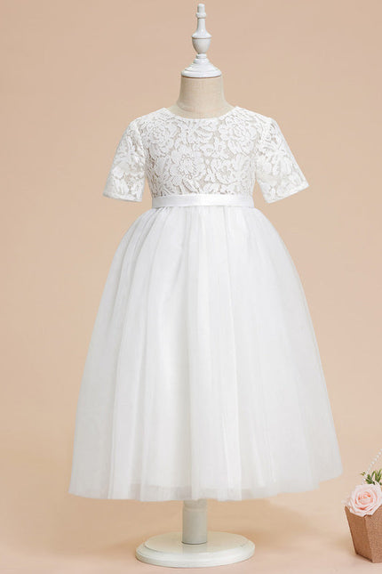 Robe Cérémonie Enfant Tulle Dentelle