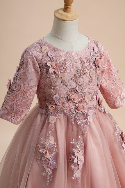 Robe Cérémonie Mariage Tulle Fille - gallery 3