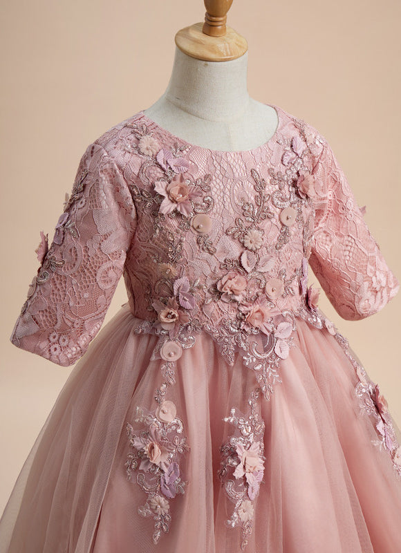 Robe Cérémonie Mariage Tulle Fille - gallery 3