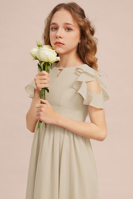 Robe Cérémonie Mousseline Marine - gallery 3