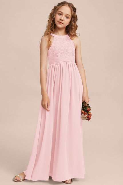 Robe Cérémonie Longue Rose Douce - gallery 7