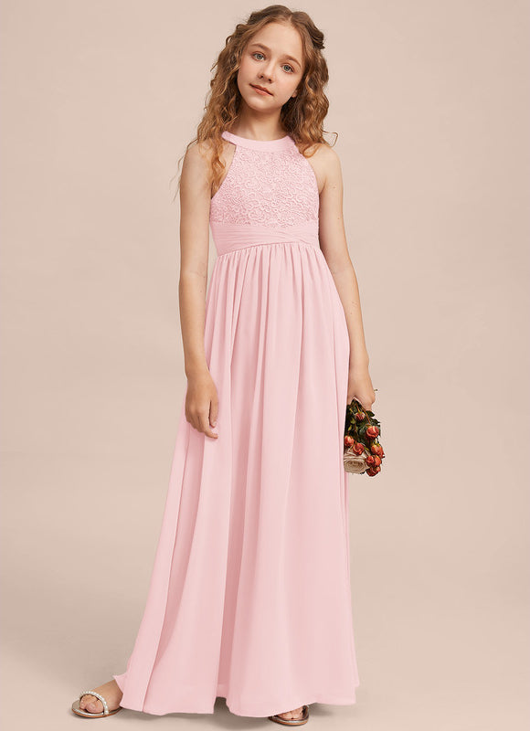 Robe Cérémonie Longue Rose Douce - gallery 7